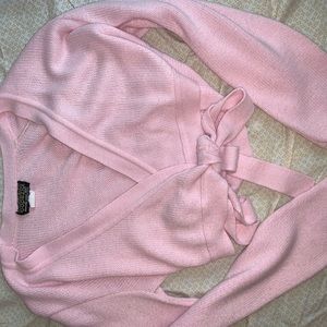 Capezio pink knit sweater